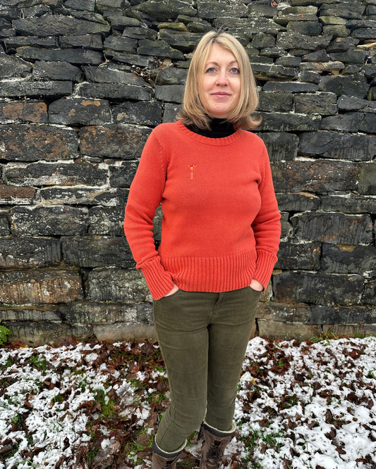 Christmas Coral Lobster Jumper (small)