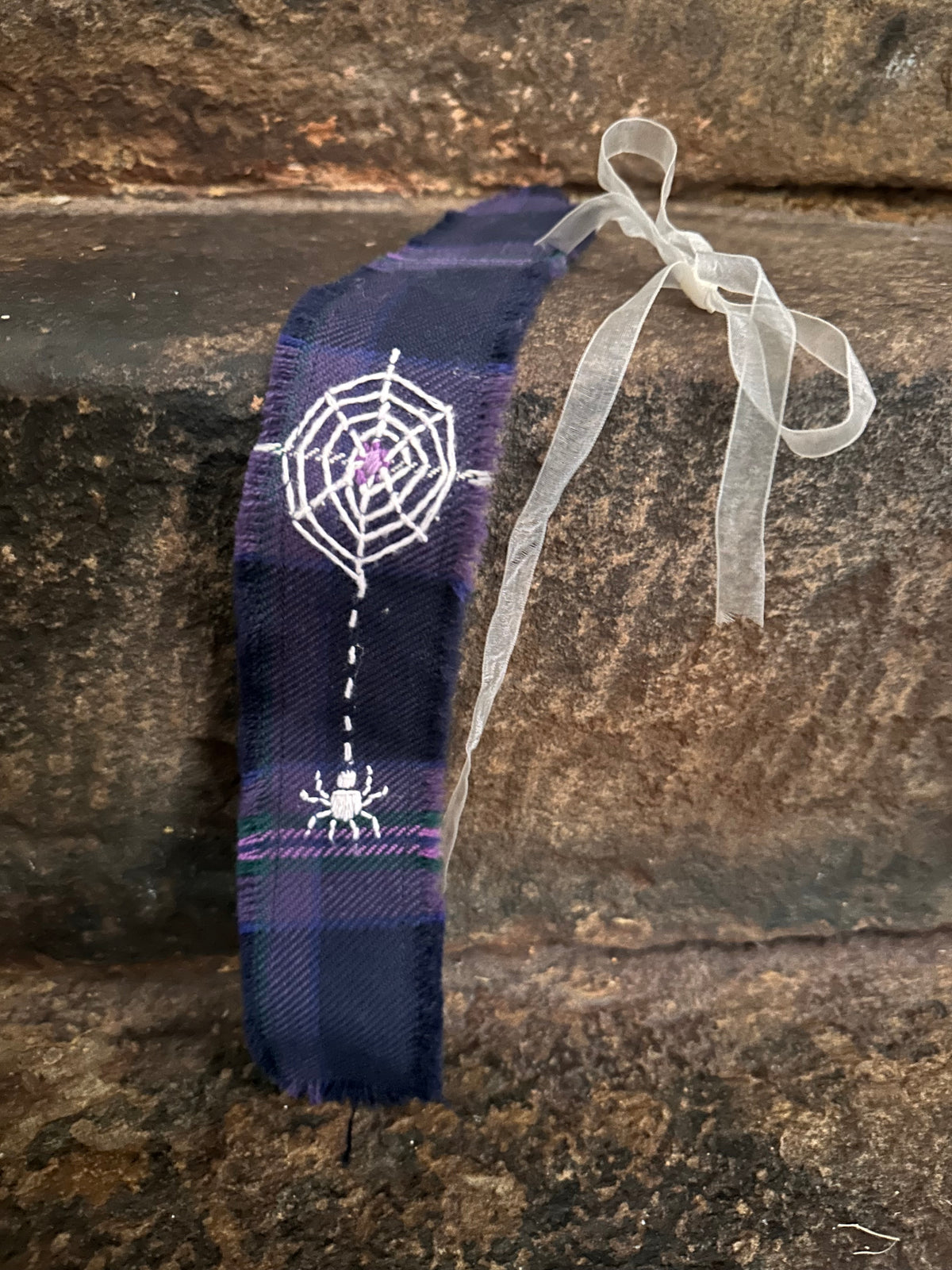 Purple Wool Spider Headband