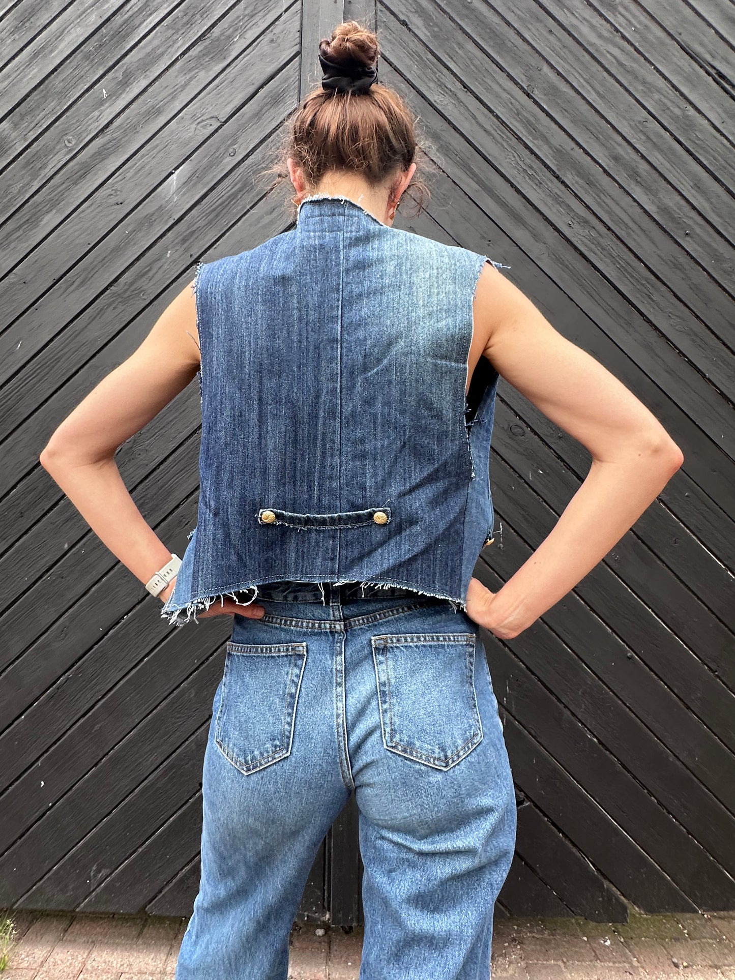 Dark Denim Waistcoat
