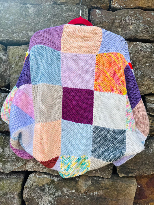 Pastel Patchwork Cardigan