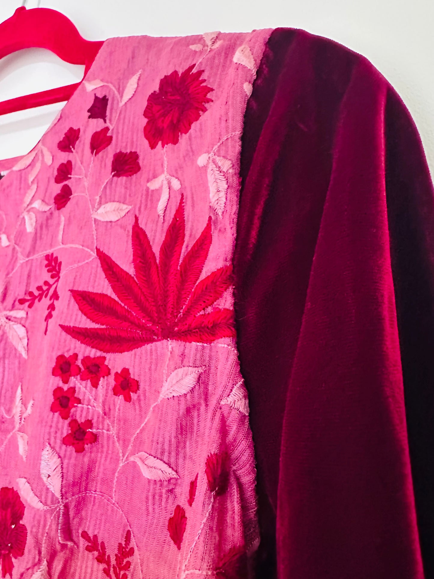 Pink and Red Boho Tassel Jacket