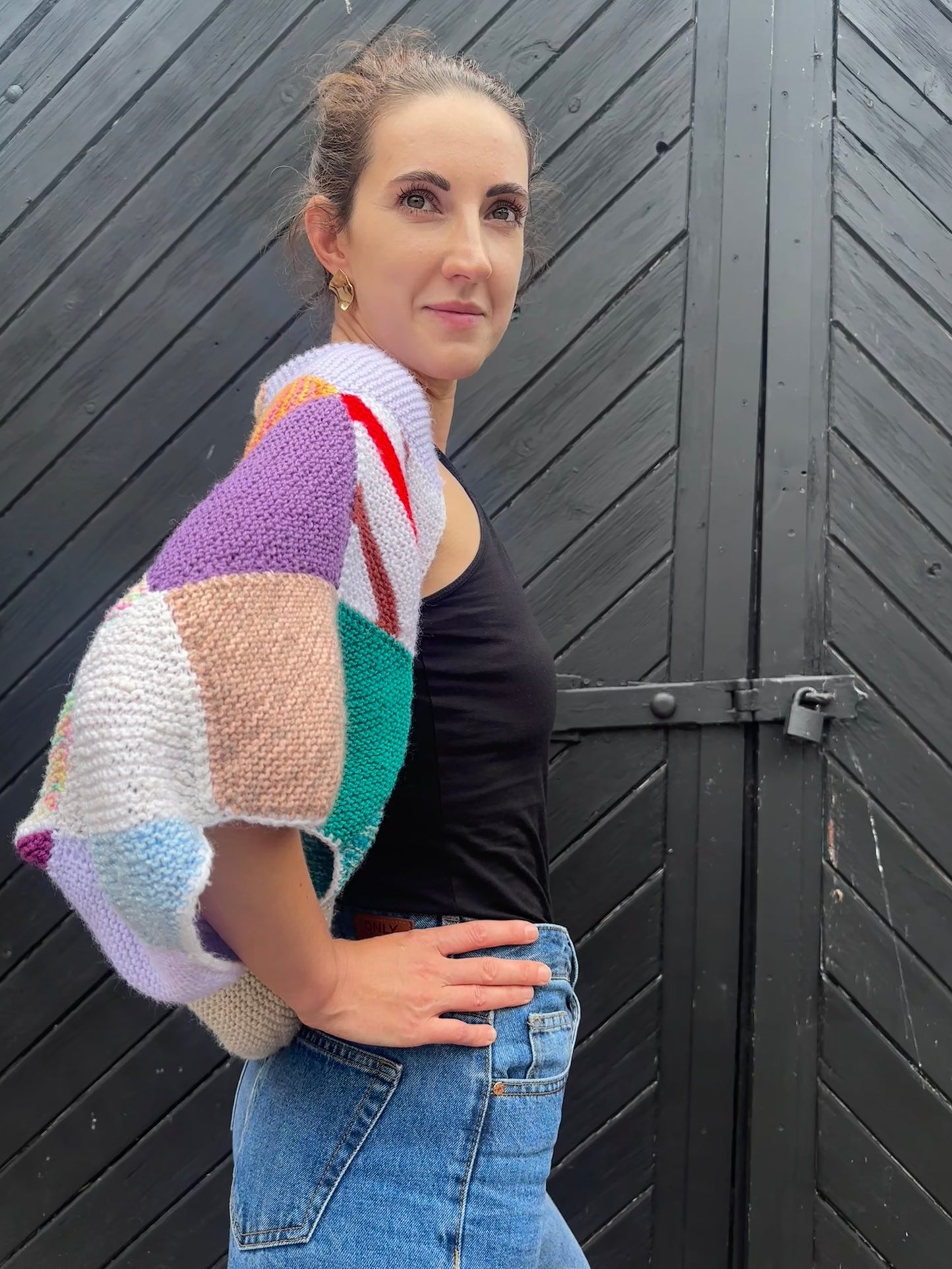 Pastel Patchwork Cardigan