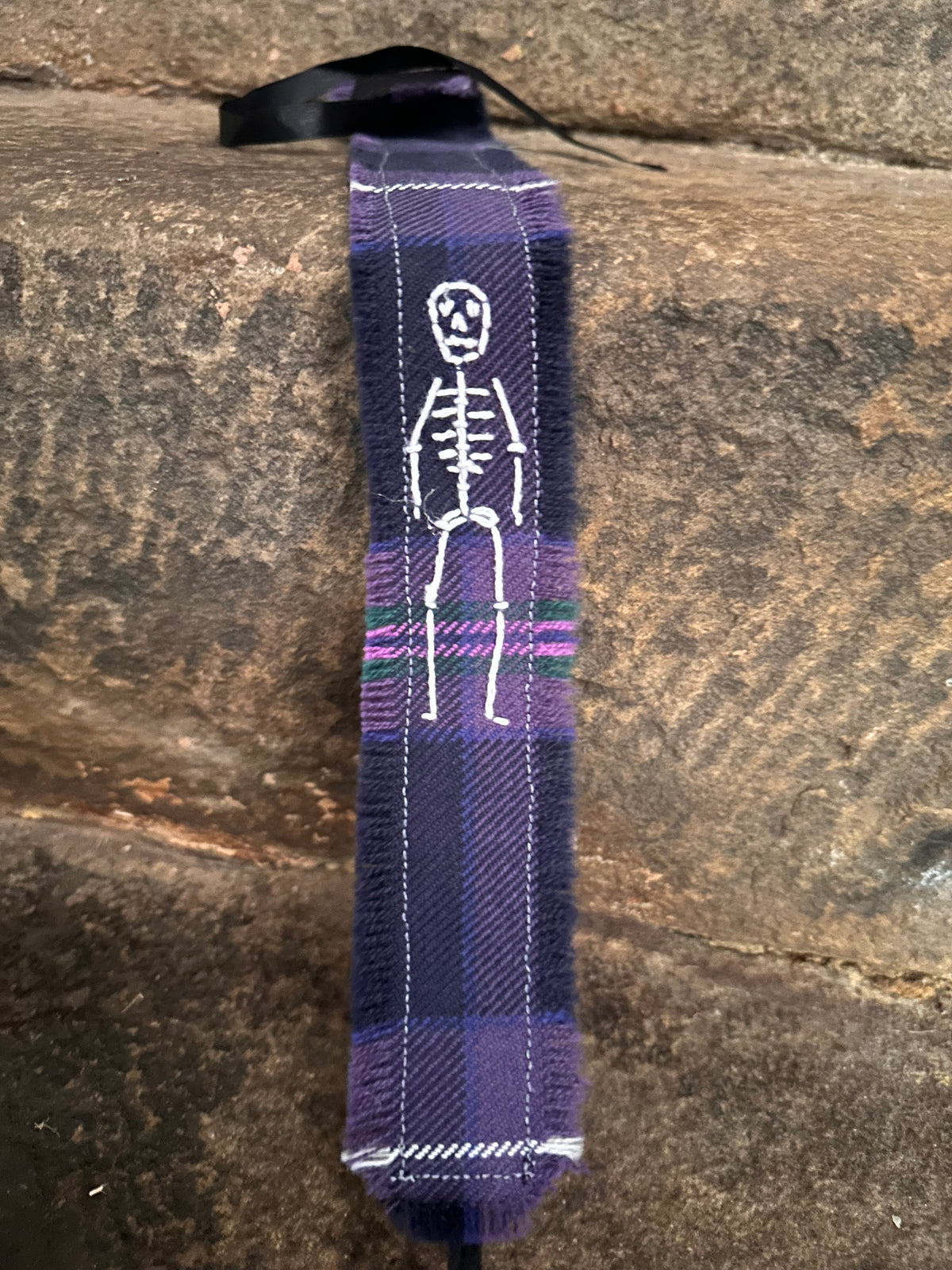 Purple Wool Skeleton Headband