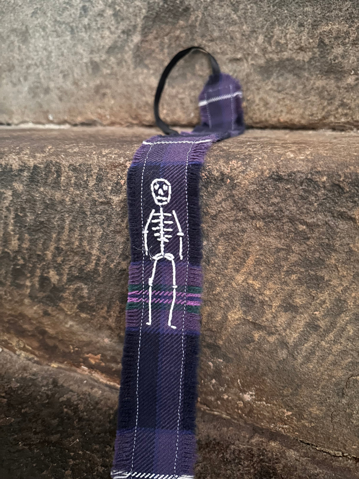 Purple Wool Skeleton Headband