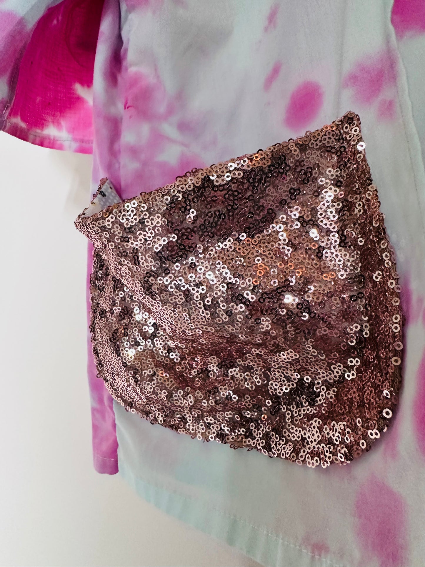 Tie Dye Ruffle Kimono