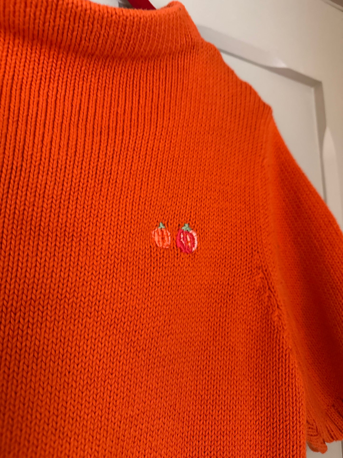 Vintage Orange Pumpkin Jumper