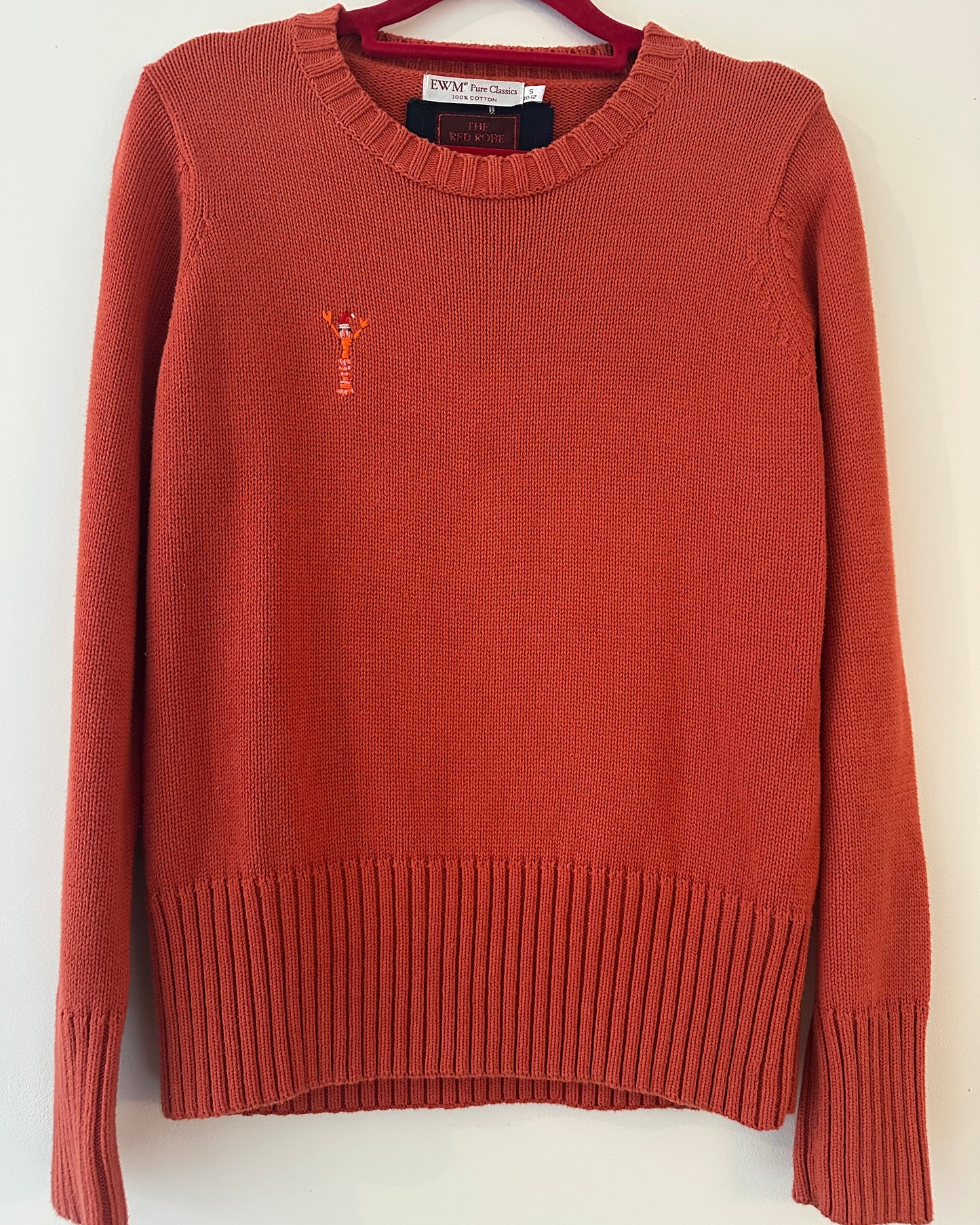 Christmas Coral Lobster Jumper (small)