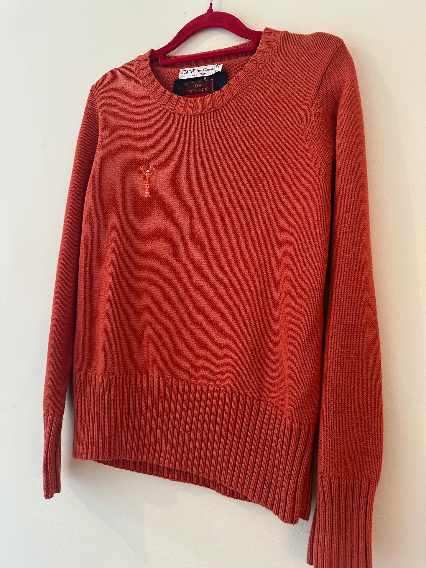 Christmas Coral Lobster Jumper (small)