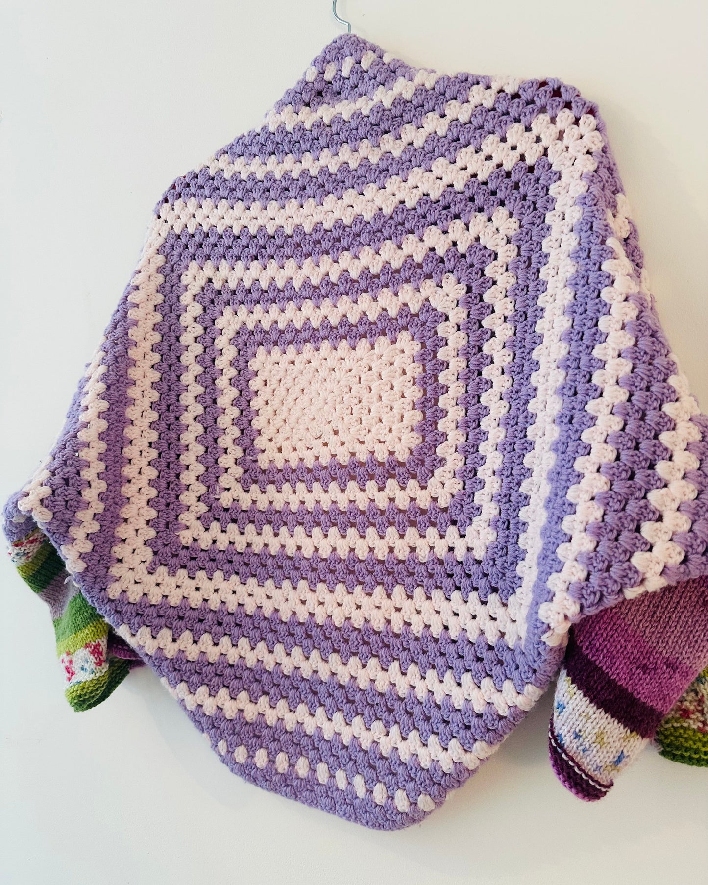 Lilac Crochet Snuggle Cardigan (freesize)