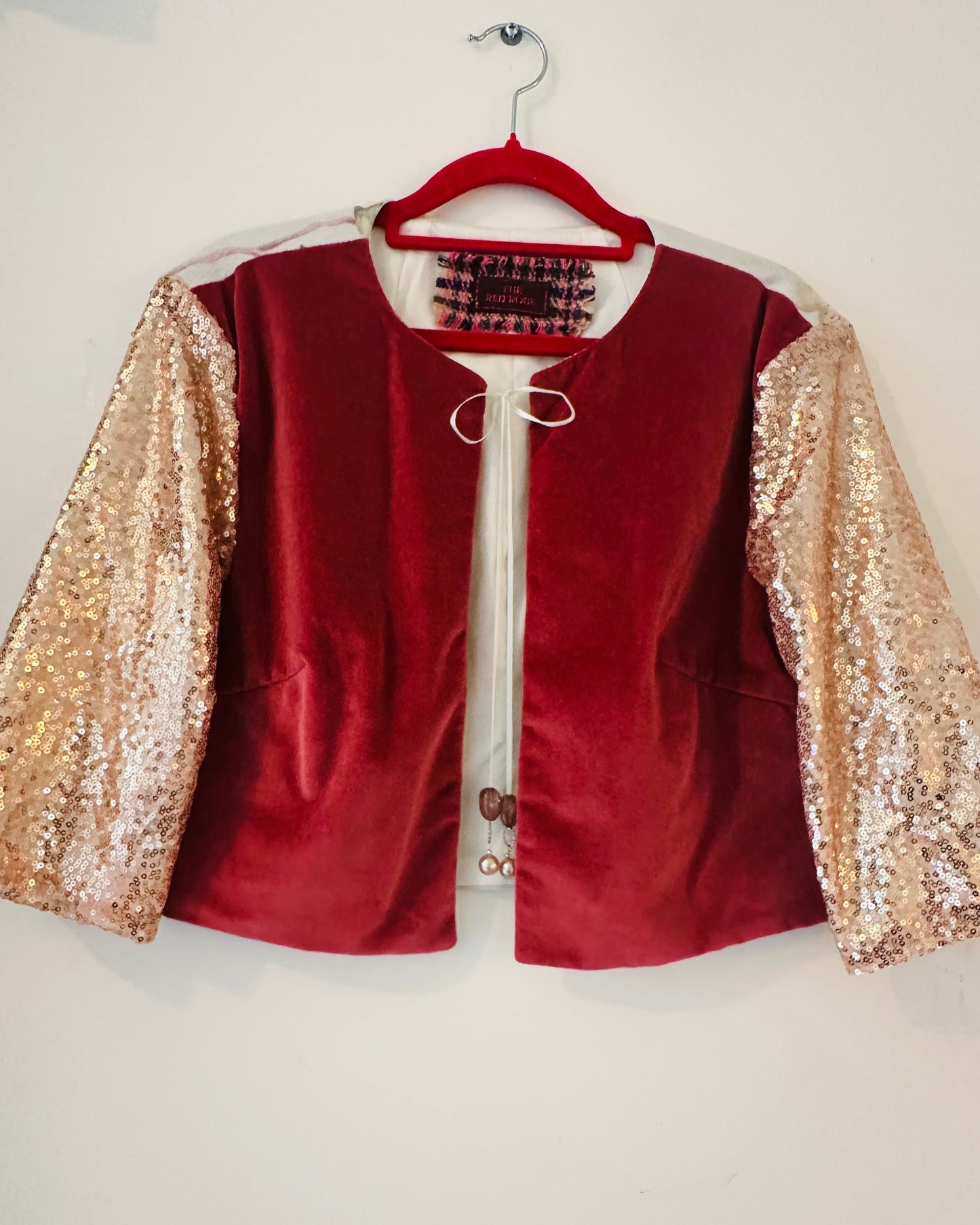 Pink Velvet Blossom Jacket (medium)