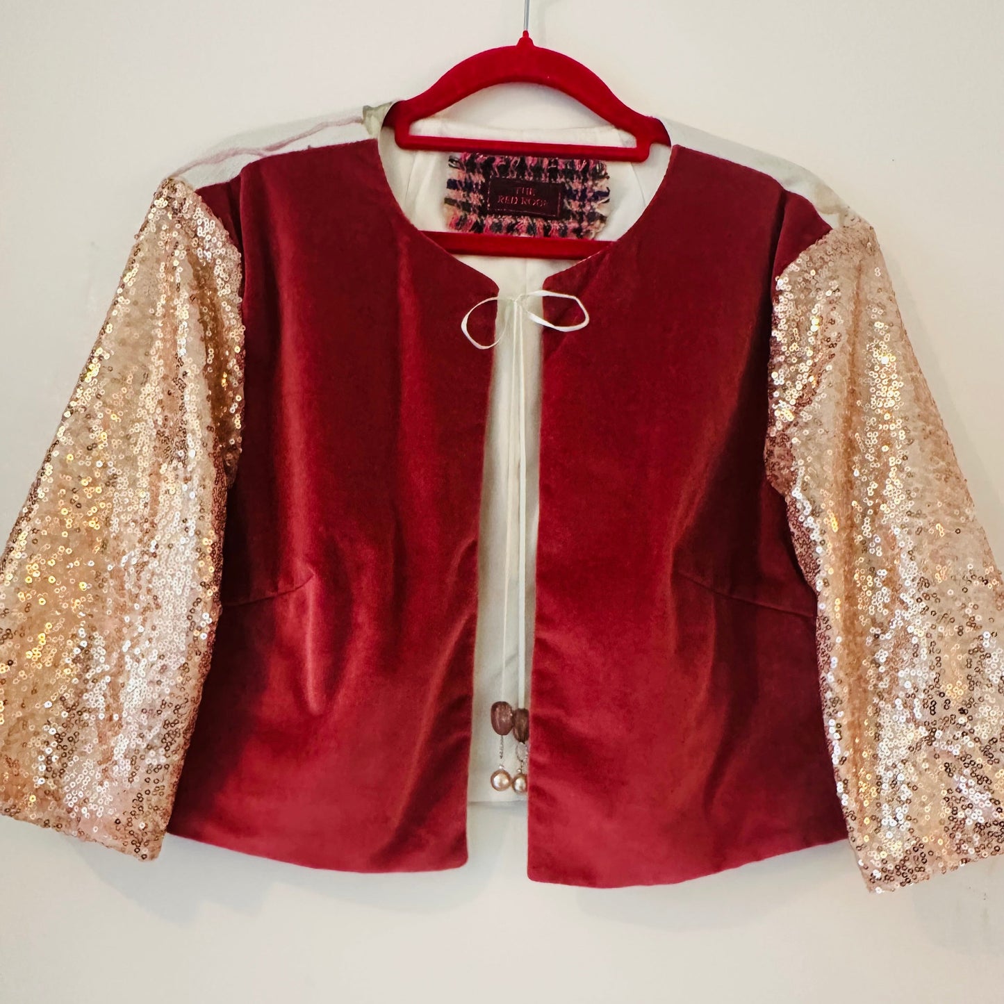 Pink Velvet Blossom Jacket (medium)