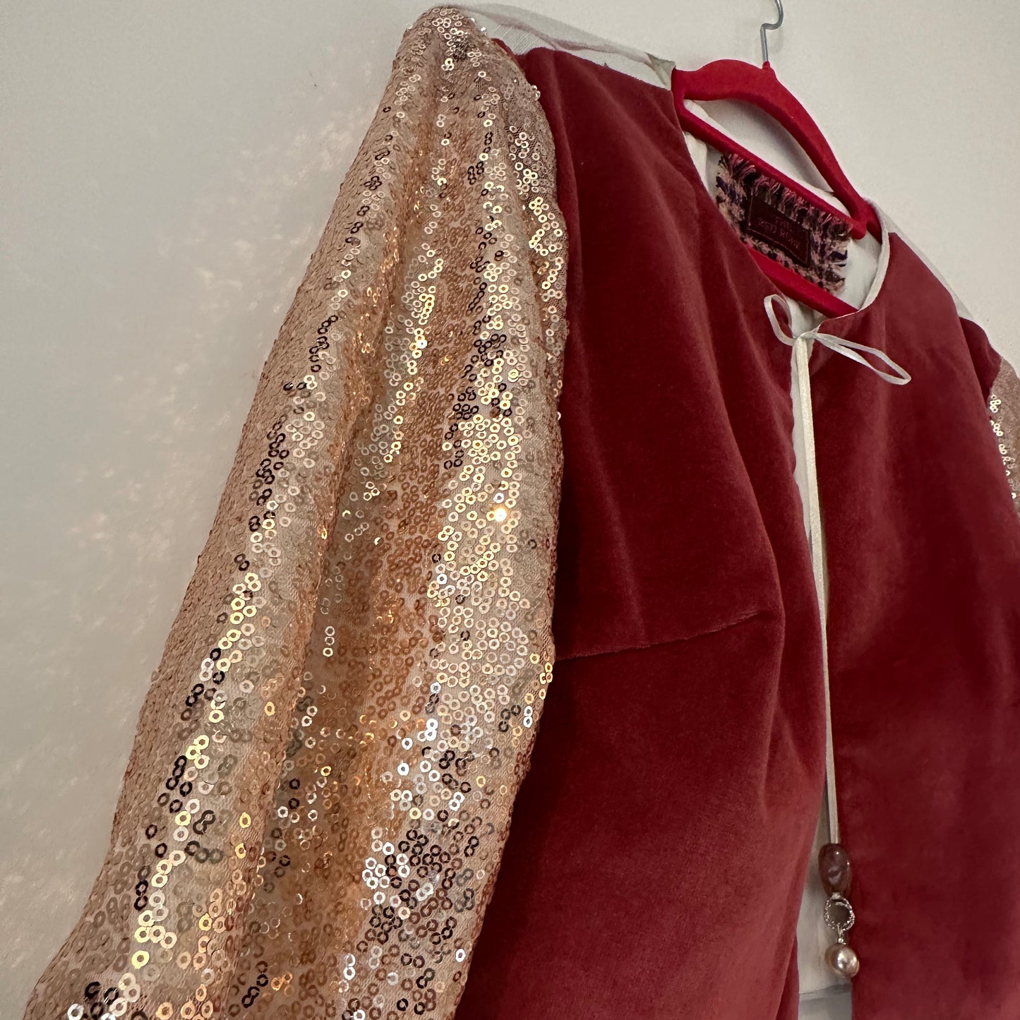 Pink Velvet Blossom Jacket (medium)