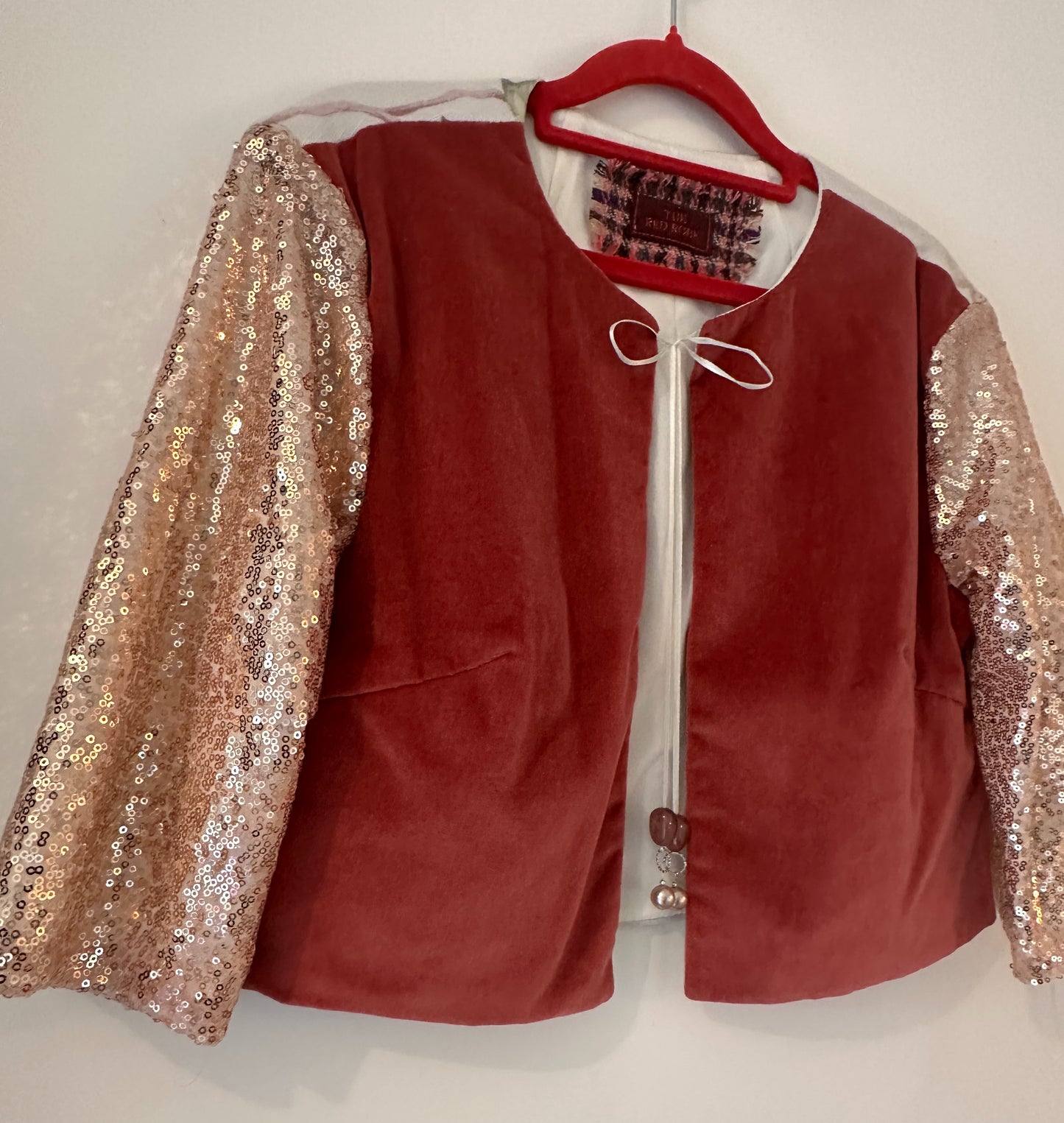 Pink Velvet Blossom Jacket (medium)