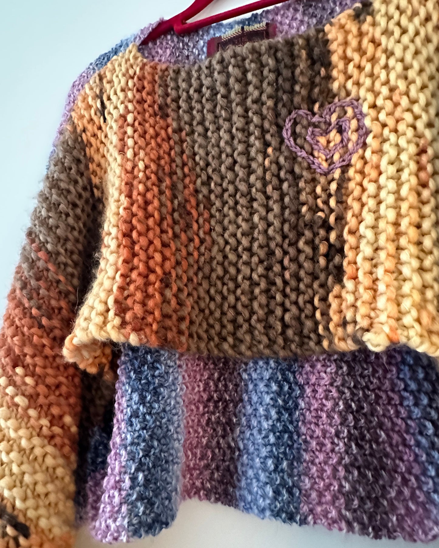 Two-Tone Heart Jumper (freesize)