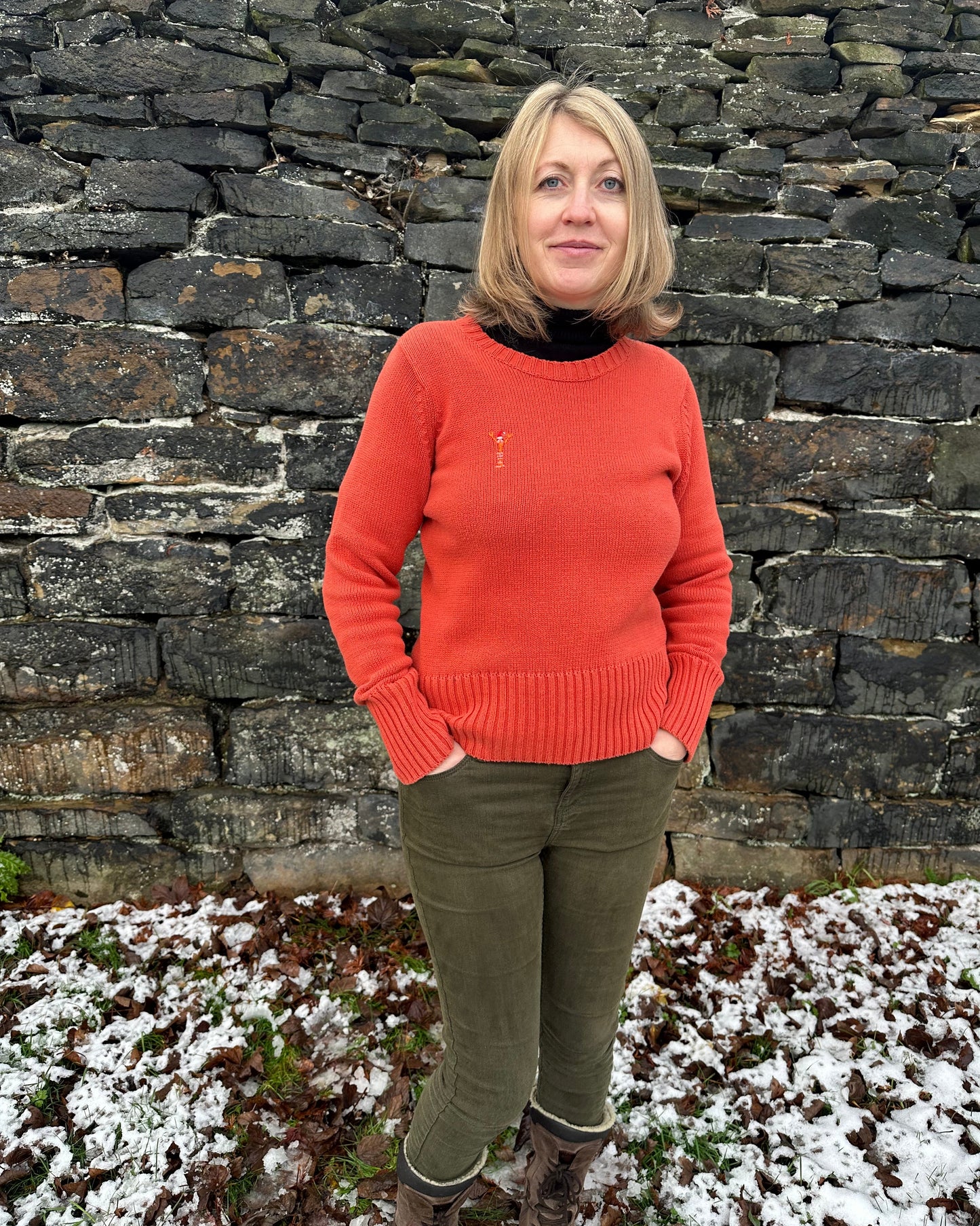 Christmas Coral Lobster Jumper (small)